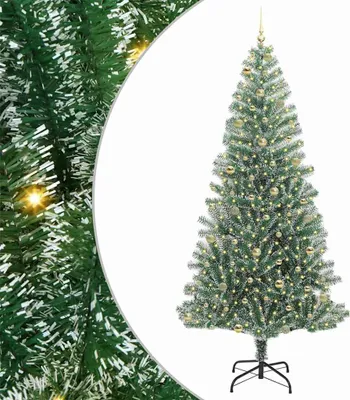 Obrázek produktu pro vidaXL Umělý vánoční stromek se sněhem a LED světlem 240 cm