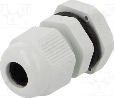 Obrázek produktu pro 5x Kabelová průchodka: PG7, stupeň krytí IP67, šedá barva, průměr 30,70 mm