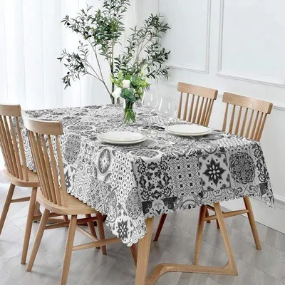 Immagine prodotto di Tovaglia rettangolare impermeabile per esterni, 110 cm, stile boho