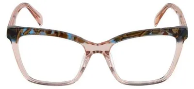 Zdjęcie produktu dla Okulary Tous Brille, damskie, kwadratowe, błyszczące, przezroczyste, kolor peach, model VTOB92V
