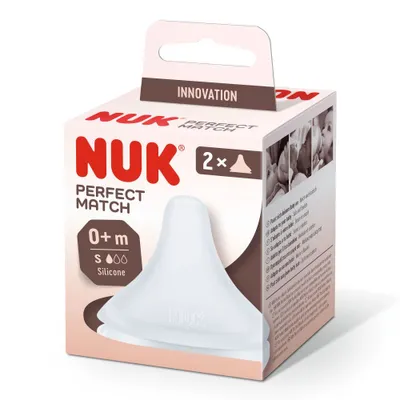 Immagine prodotto di Tettarella NUK Perfect Match in silicone taglia S - anticolica, senza BPA