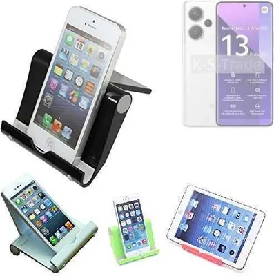 Produktbild von K-S-Trade Handy-Ständer kompatibel mit Xiaomi Redmi Note 13 Pro + 5G faltbarer Tischständer Smartphone Tablet Halterung Reise