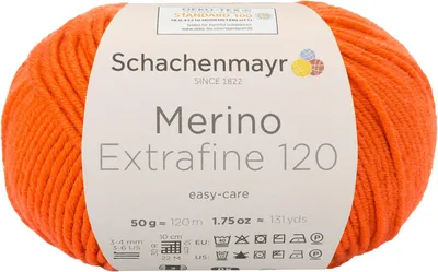 Produktbild von Schachenmayr Merino Extrafine 120, 50g Orange Handstrickgarne