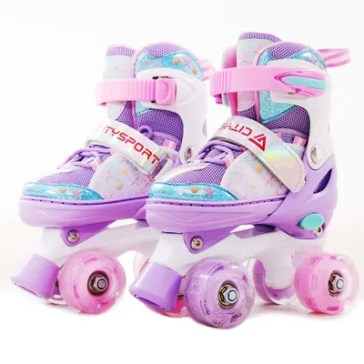 Produktbild von Rollschuhe Verstellbar Inliner Leucht Inlineskates für Mädchen/Jungen mit Leuchtenden Rädern,für Mädchen/Jungen und Anfänger LB5-S