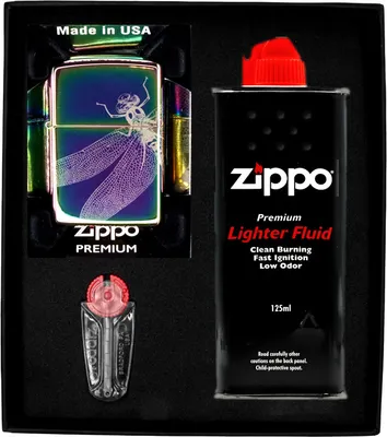 Produktbild von Feuerzeug-Set ZIPPO DRAGONFLY DESIGN Geschenk No1