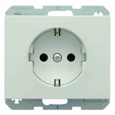 Produktbild von Berker Hager 47357009 - Typ F - Weiß - Kunststoff - Thermoplast - 250 V - 16 A - 50 - 60