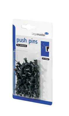 Produktbild von Legamaster Pinnnadel schwarz 50St, Schwarz, 19,8 g, 50 Stück(e), 95 mm, 165 mm, 18 mm