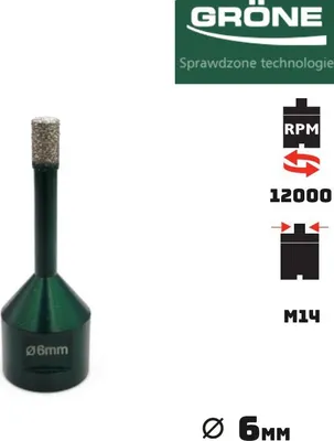 Produktbild von GRONE 6mm Lochsägenbohrer