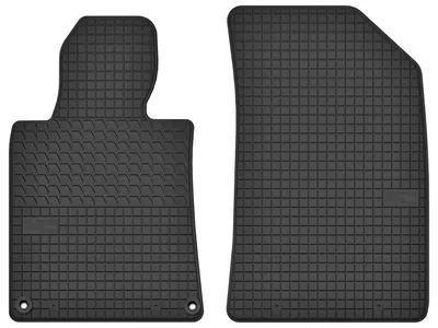 Produktbild von Gummi-Fußmatten Vorne für Peugeot 508 I 2010-2017 (Limousine/Kombi) – 2-tlg, Schwarz, passgenau – Wielganizator SolidTread