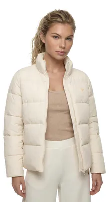 Productafbeelding van GUESS dames gewatteerde jas Claudia, lichtgewicht pufferjas, wit