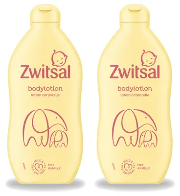Imagen del producto de 2 unidades de loción corporal Zwitsal, nutritiva, 400 ml - Paquete económico - 2 unidades