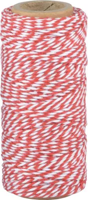 Produktbild von Esschert Design Bindfaden Rot & Weiß ca. 55 Meter aus Baumwolle