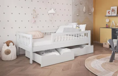 Obrázek produktu pro Dětská postel se šuplíky 90x200 ALJA - bílá
