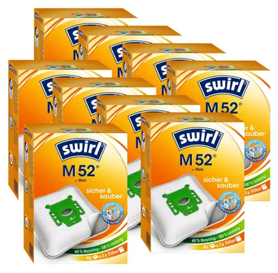 Produktbild von 9 x Swirl Staubsaugerbeutel M 52 MicroPor Staubbeutel Microvlies