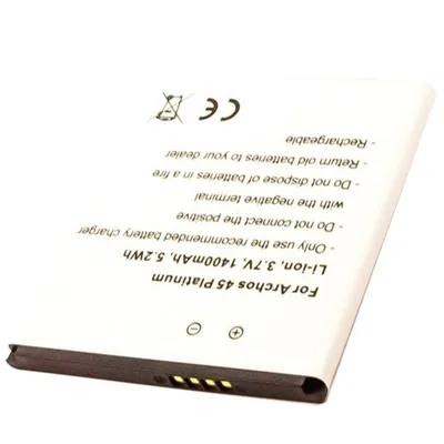 Immagine prodotto di ARCHOS 45 Platinum batteria AC1600A Li-Ion 3,7 Volt con 1400mAh, 5,2Wh