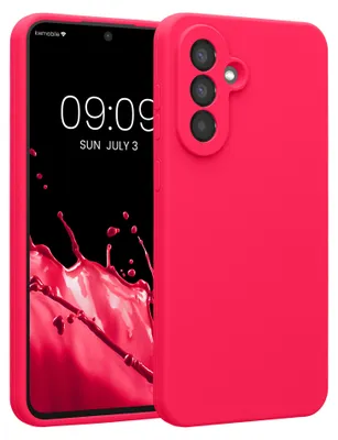 Produktbild von kwmobile Hülle kompatibel mit Samsung Galaxy A56 5G - Hülle Silikon gummiert - Handyhülle - Handy Case in Neon Pink