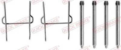 Produktbild von QUICK BRAKE 109-1081 Zubehörsatz Scheibenbremsbelag Vorne passend für PEUGEOT 106 II Schrägheck (1A, 1C) 106 I (1A, 1C) 106 II Kasten / Schrägheck