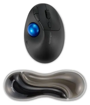 Produktbild von Kensington Slim Duo Gel Handgelenkauflage für Maus/Trackball - Grau, Grau, MIL-STD-810H Method 504.3 Contamination by Fluids, 80 mm, 38 mm, 230 mm, 200 g