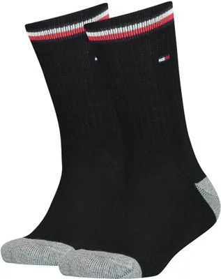 Produktbild von 2er Pack TOMMY HILFIGER Iconic Sportsocken Kinder 200 - black 39-42