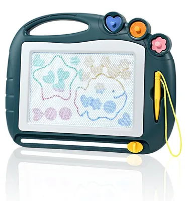 Productafbeelding van Magnetisch tekenbord voor kinderen met magneetstift en stempels