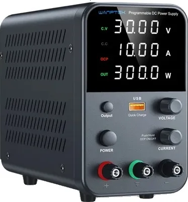 Obrázek produktu pro Nastavitelný stejnosměrný napájecí zdroj, výstup 030V, proud 05A, WPS3010H 30V 10A