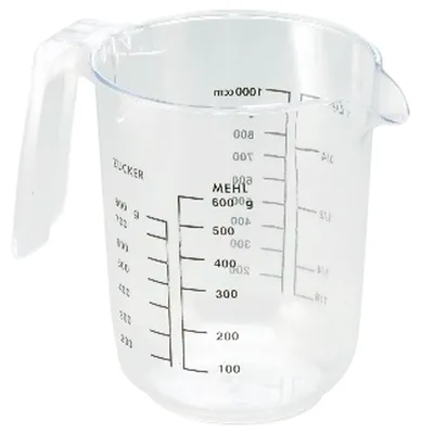 Zdjęcie produktu dla Miarka CONTACTO, pojemność: 1,00 litra, wysokość: 150 mm, ø: 120 mm
