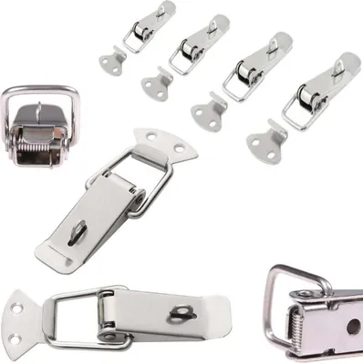 Produktbild von HOOZ 4x Edelstahl Schnappverschluss abschließbar 65 mm