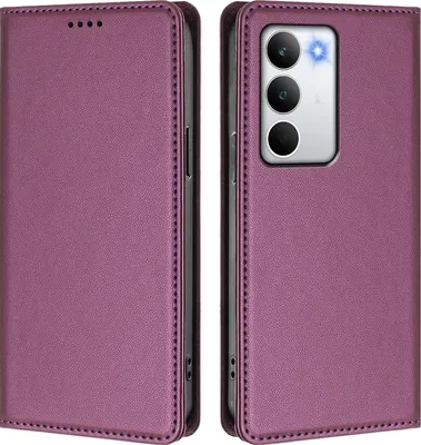 Immagine prodotto di Custodia in pelle per Realme C71, custodia flip magnetica in Finto cuoio con supporto Viola