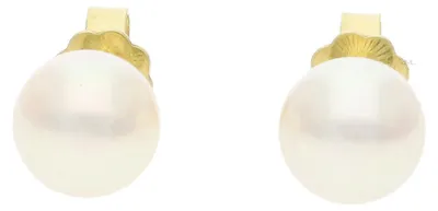 Produktbild von Perlen Ohrstecker 585 Gold Damen Akoyazuchtperle JL30-06-5228