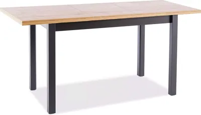 Image de Table de salle à manger ADAM - Table de cuisine - Couleur et dimensions au choix - Chêne Artisan / noir