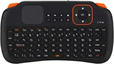 Zdjęcie produktu dla Mini bezprzewodowa klawiatura z touchpadem i odbiornikiem USB - pilot do smartfona i tabletu - do telewizorów Smart TV i urządzeń Android TV Box.