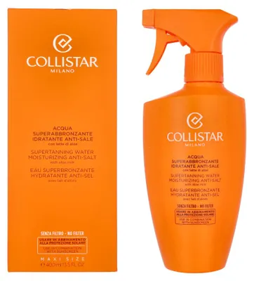 Zdjęcie produktu dla Collistar Supertanning water moisturizing Anti-Salt, 400 ml, Unisex, Chłodzenie, Nawilżający, Zmiękczający, 1 szt.