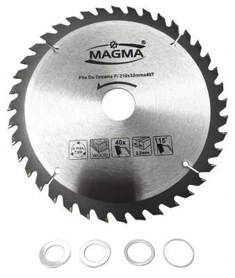 Produktbild von Magma Hartmetall-Sägeblatt Holz 210mm 40 Zähne