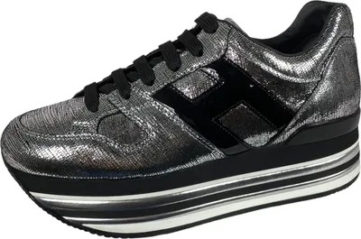 Produktbild von E60 Turnschuhe donna HOGAN H473 schwarz/silber Schuhe Frauen