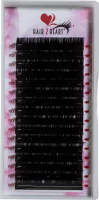 Produktbild von hair2heart Wimpern Silk Fake Lashes Falsche Wimpern Eyelashes - C-Curl 0.05, Mix Längen