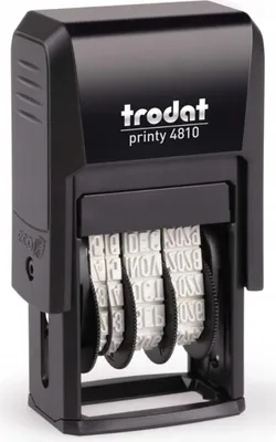 Obrázok produktu pre Trodat 4810, Časová pečiatka, 3,8 x 21 mm, Čierna, Čierna, 41 mm, 25 mm