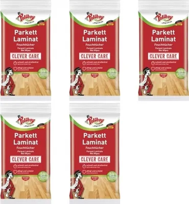 Produktbild von 5 x Poliboy Parkett Laminat Feuchttücher