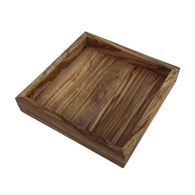 Produktbild von Dekoablage "My Day" 17 x 17 x 3 cm, quadratische Ablage aus Olivenholz