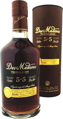 Produktbild von Dos Maderas PX 5+5 Years Old Triple Aged Spirit Drink 40% Vol. 0,7l in Geschenkbox mit 2 Gläsern
