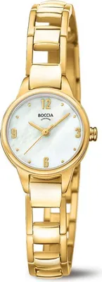 Produktbild von Boccia Damenuhr Titan goldfarben 3277-03