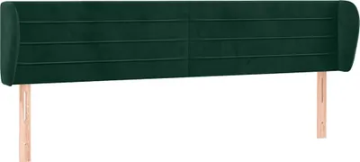 Obrázek produktu pro vidaXL Čelo postele s ušima tmavě zelené 203x23x78/88 cm Velvet
