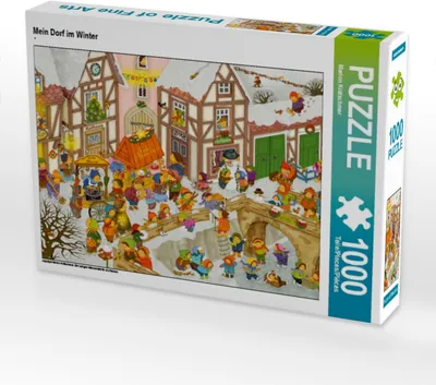 Produktbild von Calvendo Mein Dorf im Winter 1000 Teile Puzzle quer 640x480mm, Krätschmer Marion; 7432630