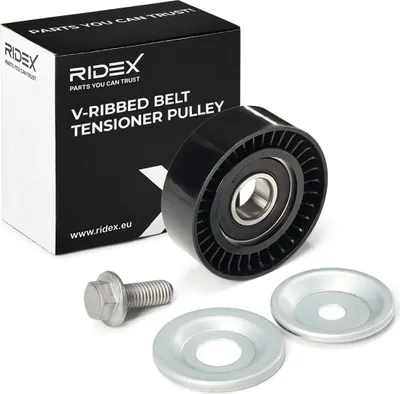 Produktbild von RIDEX 310T0096 Spannrolle Keilrippenriemen für VW Golf VII Schrägheck (5G1, BQ1, BE1, BE2) für AUDI A3 Schrägheck (8P1) für OPEL Astra H Schrägheck