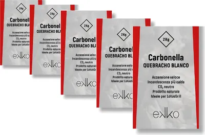 Zdjęcie produktu dla Ekko - 5 worków węgla drzewnego Quebracho Blanco po 2 kg