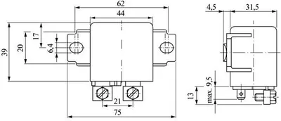 Produktbild von Bosch Relais 0 332 002 202/256 24V 50A Hochleistungs-Schließer Arbeitskontakt