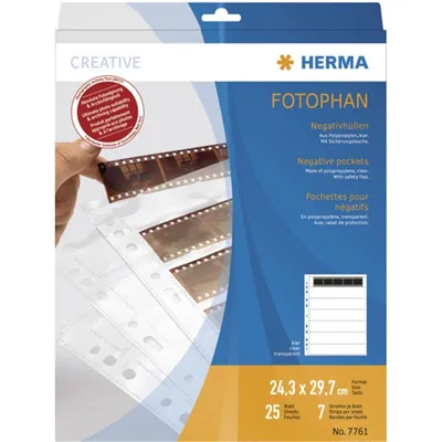 Produktbild von Herma Neg.-hüllen KB 5er-Streif. PP klar         25 Blatt    7761