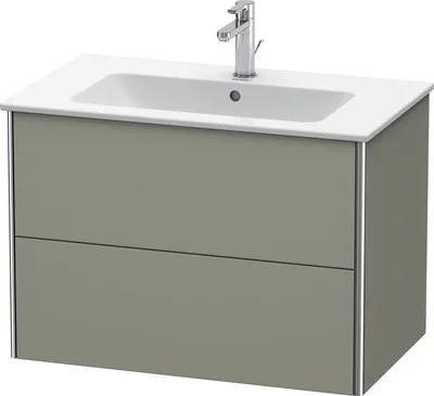 Produktbild von Duravit Waschtischunterbau XSQUARE 560x810x478mm steingrau seidenmatt