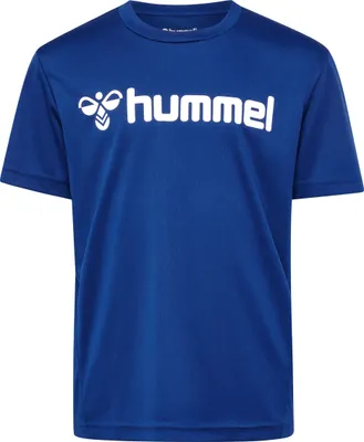 Image de T-shirt à manches courtes Hummel Logo bleu 12 ans garçon bleu 12 ans