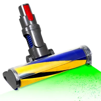 Laser-Bodenbürstenkopf für Dyson V7–V15, Fluffy Detect, 16,2 V