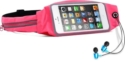 Produktbild von Cadorabo Sport Bauchtasche in Pink Längenverstellbar Hüfttasche Gürteltasche Handytasche